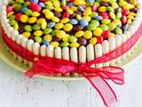 Gâteau d’anniversaire aux bonbons chocolatés