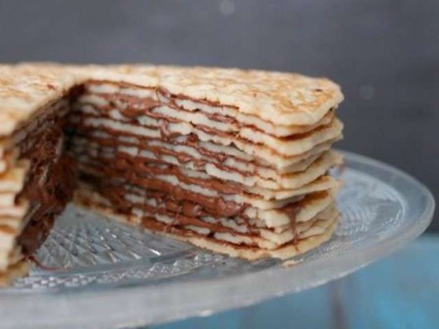 Les Meilleures Recettes De Gateau De Crepes Et Nutella