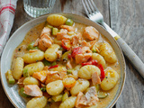 Gnocchis saumon courgette