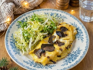 L’authentique omelette aux truffes noires