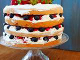 Layer cake fraises-chantilly