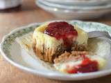 Mini cheesecake à la confiture de framboise