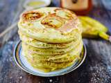 Pancakes aux tranches de bananes (sans lactose)
