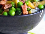 Petits pois aux lardons