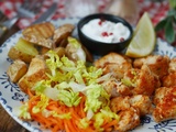 Poulet Shawarma et sauce labneh