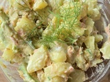 Salade de pommes de terre saumon avocat