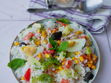 Salade de riz végétarienne