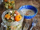 Salade quinoa, melon figues et féta