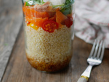 Salade quinoa saumon fume roquette