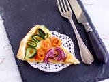 Tarte fine légumes et moutarde