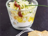 Verrines de courgettes froides au chèvre