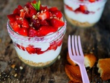 Verrines fraises rapide et sans cuisson