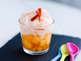 Verrines melon, chèvre et chorizo