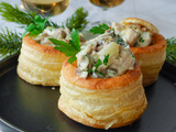 Vol au vent poulet et champignons