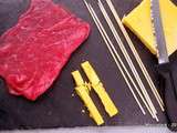 Yakitori : brochettes de boeuf au fromage fondant
