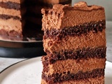 Gâteau au chocolat vegan sans gluten à la mangue