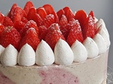 Gâteau aux fraises sans gluten