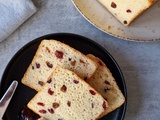 Pain levé sans gluten et sans lactose aux cranberries séchées