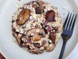 Risotto de chou-fleur aux champignons (keto, sans riz)