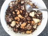 Salade de quinoa à la poire et aux noix de cajou