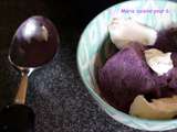 Creme glacée a la myrtille / blueberry ice cream