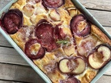 Clafoutis pêche-nectarine