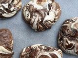 Meringues twistées au chocolat