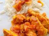 Fricassée de poulet au curry