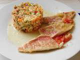 Filets de rougets sauce marine, tartare provençal