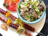 Orge perlé aux petits légumes (patate douce, chou frisé et champignons) -  Recette par Marlyzen