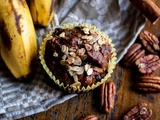 Muffins Banane Chocolat & Flocons d’Avoine : Goûter Healthy
