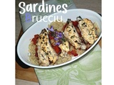 Sardines farcies au brucciu avec pignon, tomate, olives