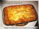 Lasagnes à la bolognaise express ( cuisine rapide)