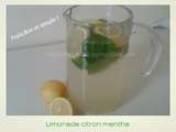 Limonade citron menthe ( citronnade )