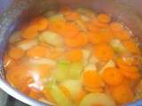 Purée de carottes, poireau et poulet (à partir de 6 mois)