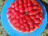 Tarte mascarpone et tomates cerises