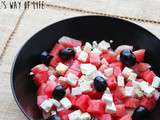 #Food. Salade de pastèque, feta et olives noires {Sans gluten}