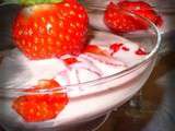 Coupes de fraises au mascarpone