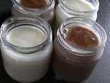 Crème version vanille ou chocolat à l'agar agar