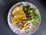 Omelette onctueuse garnie