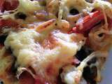Pizza au chorizo/ champignons