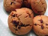Cookies sablés à la purée de cacahuète, noisettes et chocolat
