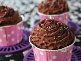 Cupcake chocolat framboise