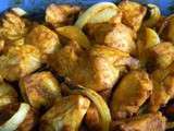 Emincés de poulet au four aux épices tandoori