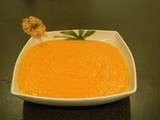 Soupe toute orange : carotte, patate douce, orange