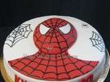 Gâteau  Spiderman  en Pâte à Sucre