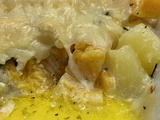 Cassolette de butternut et pommes de terre saveur thym origan douceur de chèvre