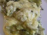 Omelette de brocolis au safran et emmental