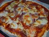 Pizza au jambon de parme et mozzarella-origan