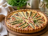 Quiche aux asperges vertes et lardons, l’entrée printanière inratable